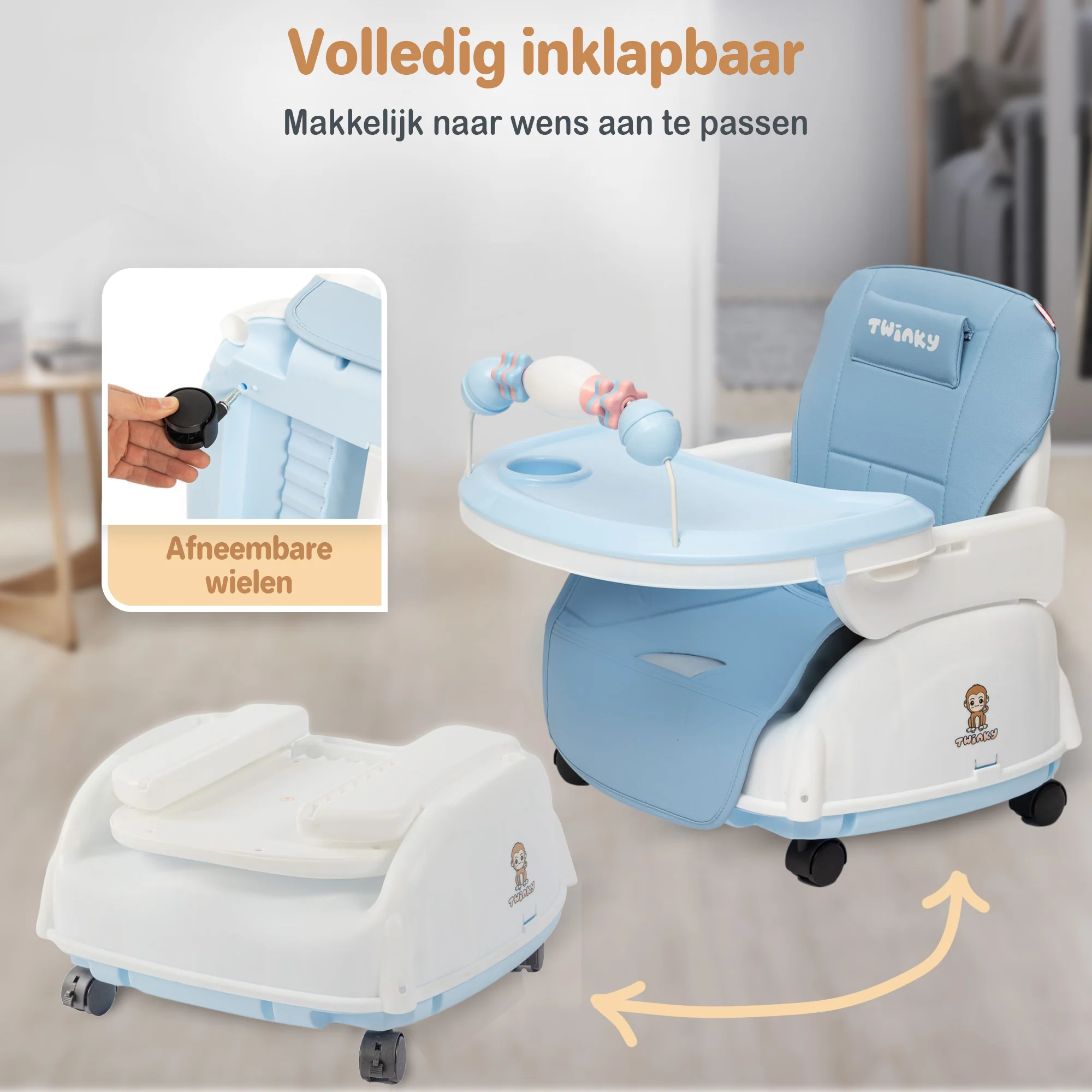 Twinky Kinderstoel - Blauw - Image 6