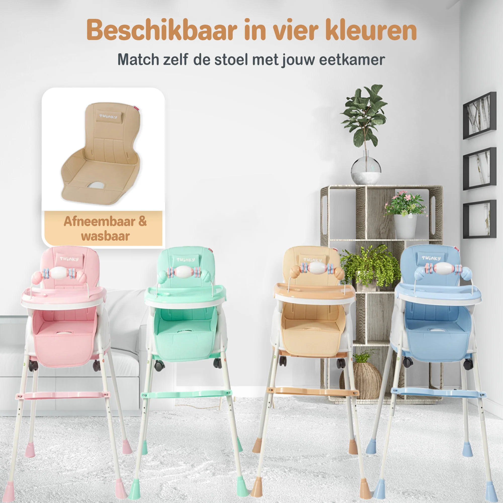 Twinky Kinderstoel - Bruin - Image 6