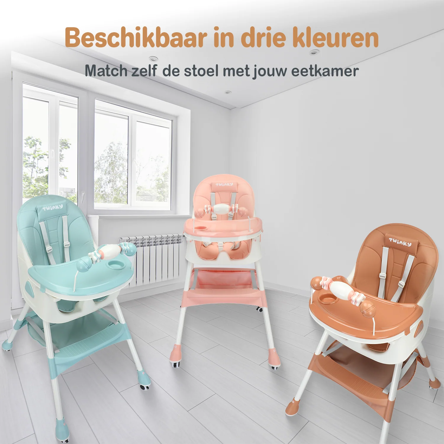 Twinky Kinderstoel MAXI - Bruin - Image 7