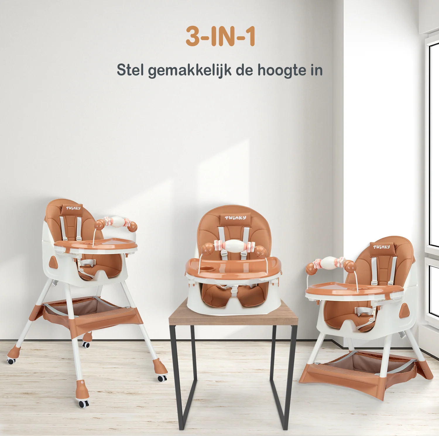 Twinky Kinderstoel MAXI - Bruin - Image 8