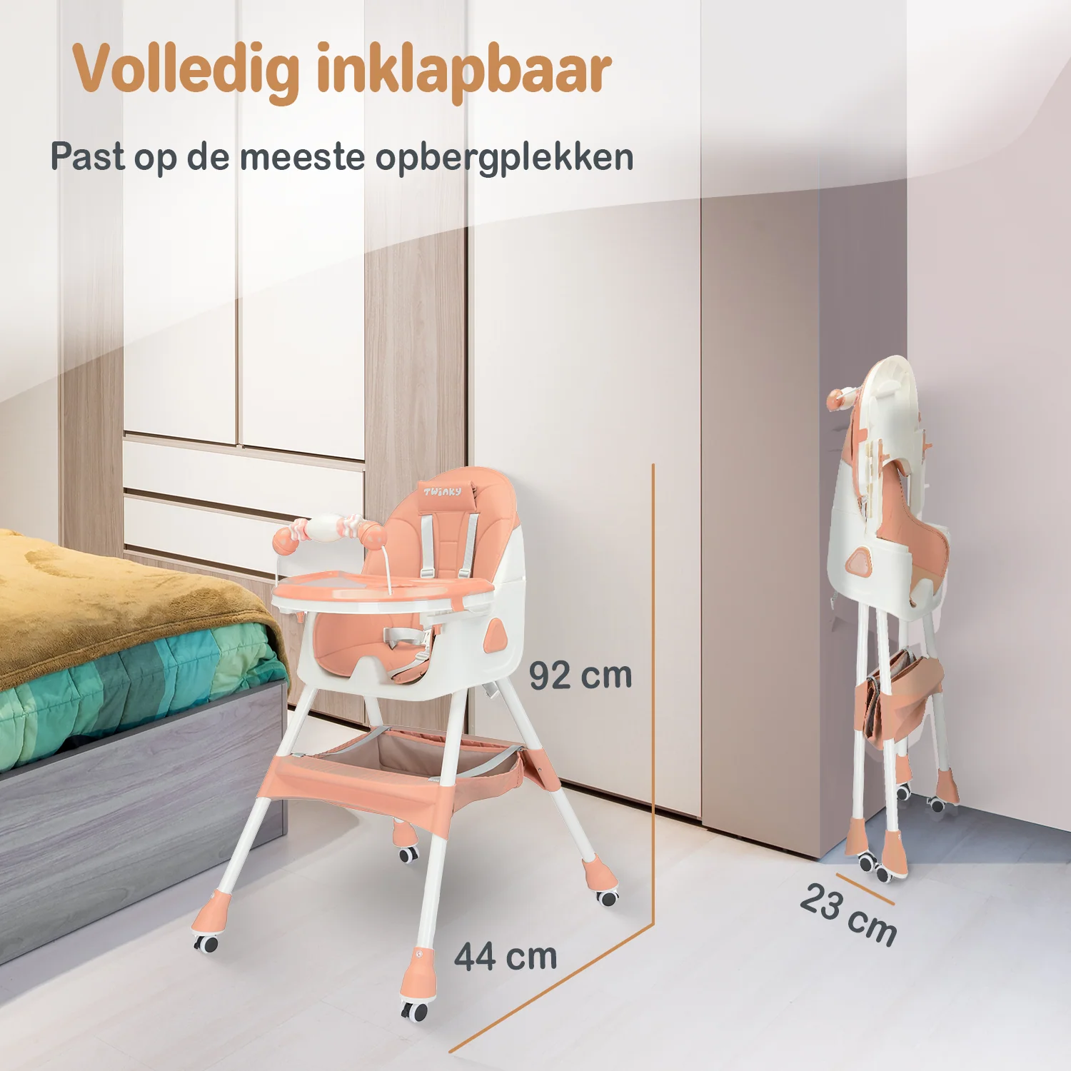 Twinky Kinderstoel MAXI - Roze - Image 4