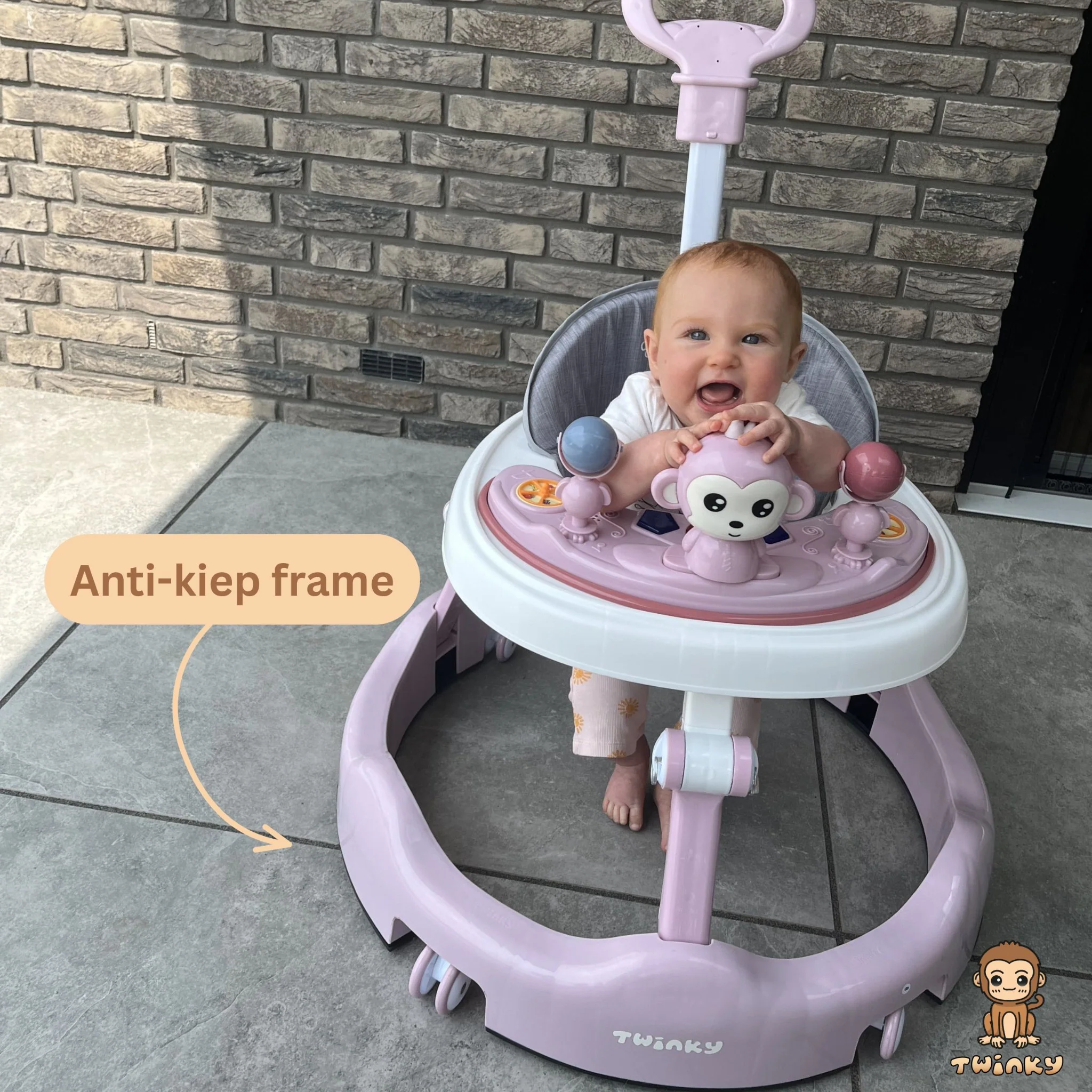 Twinky Babywalker - Loopstoel Roze - Image 3